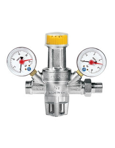 ΜΕΙΩΤΗΣ ΠΙΕΣΗΣ 1/2" & 3/4" 25 BAR 80°C ΜΕ ΜΑΝΟΜΕΤΡΑ BRASS FORM