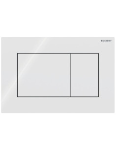 ΠΛΑΚΕΤΑ SIGMA 01 SQUARE ΛΕΥΚΗ GEBERIT 115.660.11.1