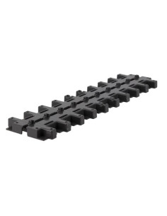 ΣΧΑΡΑ ΚΑΝΑΛΙΟΥ 127x500x33mm ΤΥΠΟΥ ΣΧΙΣΜΗΣ 8mm PVC ΜΑΥΡΗ NICOLL GDR10AFR