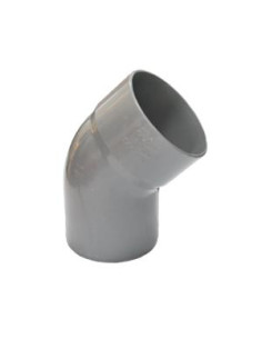 ΓΩΝΙΑ ΠΛΑΣΤΙΚΗ 45° ΓΚΡΙ Φ 32 DRIVAS PLAST 1 - Ydrokap 