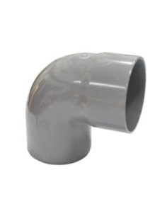 ΓΩΝΙΑ ΠΛΑΣΤΙΚΗ 90° ΓΚΡΙ Φ 40 DRIVAS PLAST 1 - Ydrokap 