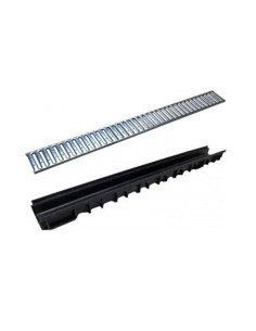 ΚΑΝΑΛΙ PP 10Χ100/5.0cm ΜΕ ΣΧΑΡΑ ΓΑΛΒΑΝΙΖΕ MADE IN ITALY 1 - Ydrokap 