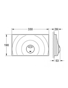 ΠΛΑΚΑ SURF G ΔΙΠΛΗΣ ΡΟΗΣ ΛΕΥΚΗ GROHE 37859SH0 2